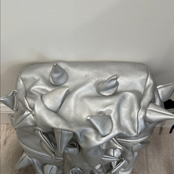 Silver Spiked Backpack - Picture 7 of 9